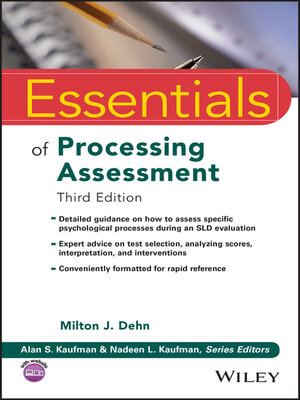 cover image of Essentials of Processing Assessment